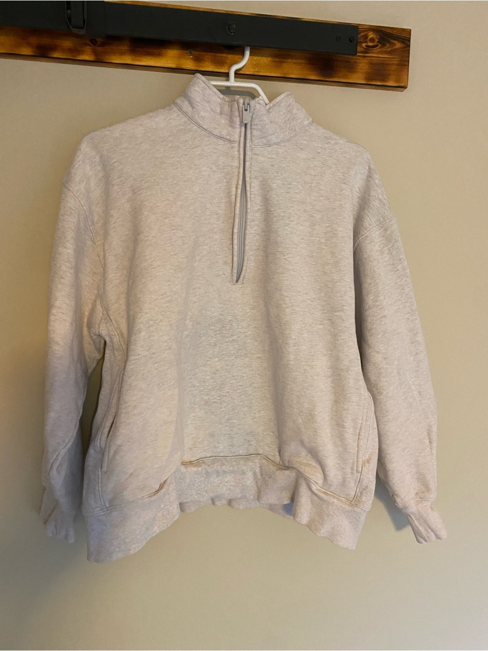 Aritzia Cozy Sweatfleece Boyfriend 1/2 Zip